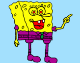 Disegno Spongebob pitturato su cloe
