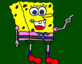 Disegno Spongebob pitturato su anónimo