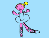 Disegno Ballerina pitturato su federica
