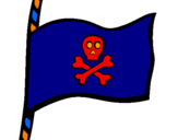 Disegno Bandiera dei pirati pitturato su Mgabriele