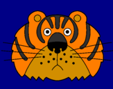 Disegno Tigre III pitturato su nikolas
