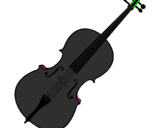 Disegno Violino pitturato su ali