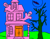 Disegno Casa del terrore pitturato su furio