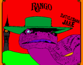 Disegno Rattlesmar Jake pitturato su ilaria  ansicar 2011