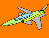 Disegno Jet  pitturato su federico