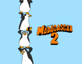 Disegno Madagascar 2 Pinguino pitturato su francesco