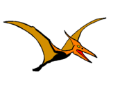 Disegno Pterodattilo  pitturato su pterodattilo