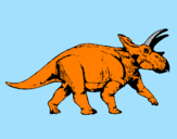Disegno Triceratops pitturato su luigi