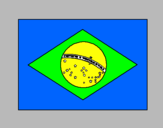 Disegno Brasile pitturato su Lorenzo
