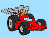 Disegno Auto di Formula 1  pitturato su francesco s.