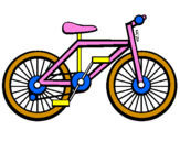 Disegno Bicicletta pitturato su BICI