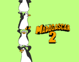 Disegno Madagascar 2 Pinguino pitturato su gia