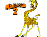 Disegno Madagascar 2 Melman pitturato su anastasija 