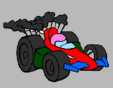 Disegno Auto di Formula 1  pitturato su Mamu