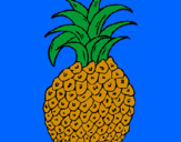 Disegno ananas  pitturato su RX7