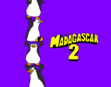 Disegno Madagascar 2 Pinguino pitturato su Niccolò