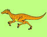 Disegno Velociraptor  pitturato su nicholas