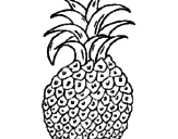 Disegno ananas  pitturato su emanuele