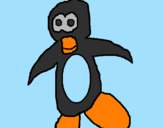 Disegno Pinguino pitturato su antonio05