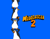 Disegno Madagascar 2 Pinguino pitturato su gioia