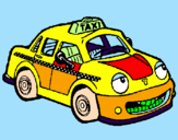 Disegno Herbie Tassista  pitturato su Nicolò