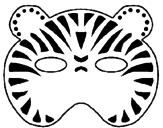 Disegno Tigre  pitturato su b