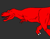 Disegno Tyrannosaurus Rex  pitturato su fvgrtyefisfy7rgrye0fr987r