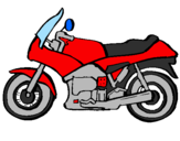 Disegno Motocicletta  pitturato su federico
