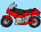 Disegno Motocicletta  pitturato su xx