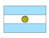 Disegno Argentina pitturato su chiara