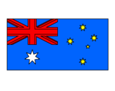 Disegno Australia pitturato su giovanni