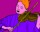 Disegno Violinista  pitturato su stefano.buttacavoli