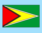Disegno Guyana pitturato su sara