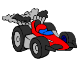 Disegno Auto di Formula 1  pitturato su francesco