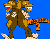 Disegno Madagascar 2 Manson & Phil 2 pitturato su paolita23