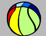 Disegno Pallone da pallacanestro pitturato su DIOCLEZIANO