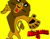 Disegno Madagascar 2 Alex 2 pitturato su ANDREA.CIPRIANO