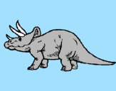 Disegno Triceratops  pitturato su MARCO