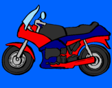 Disegno Motocicletta  pitturato su martypunk