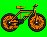 Disegno Bicicletta pitturato su gaia