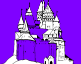 Disegno Castello medievale  pitturato su nemo