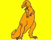 Disegno Tyrannosaurus Rex pitturato su Massimo C