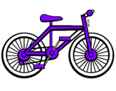 Disegno Bicicletta pitturato su clun