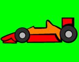 Disegno Formula 1 pitturato su scarabeo