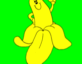 Disegno Banana pitturato su Alessioooo