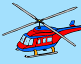 Disegno Elicottero   pitturato su Paolo