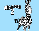 Disegno Madagascar 2 Marty pitturato su sono  babonatale