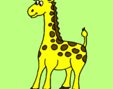 Disegno Giraffa pitturato su naomi
