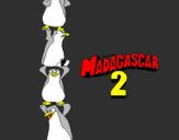 Disegno Madagascar 2 Pinguino pitturato su lollo_5