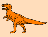 Disegno Tyrannosaurus Rex  pitturato su ilaria s